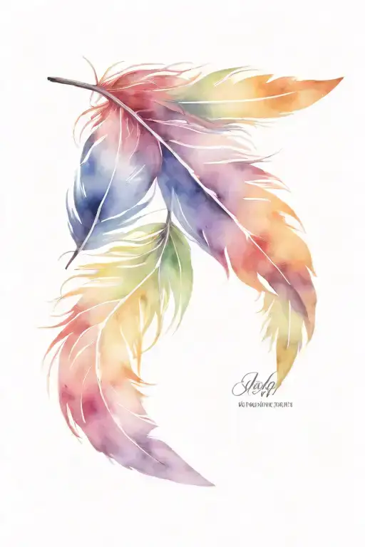 feather tattoo design idea