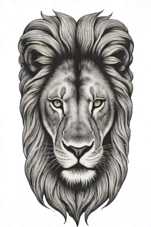 lion tattoo design idea