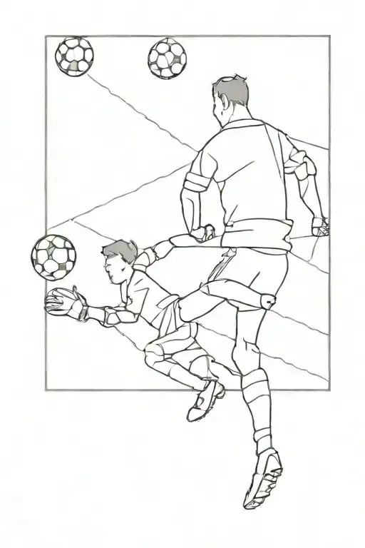 child, football, goal, goalkeeper, 21, 22, dad   tattoo design idea