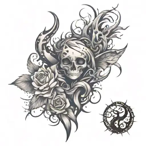 beautiful chaos misunderstood tattoo design idea