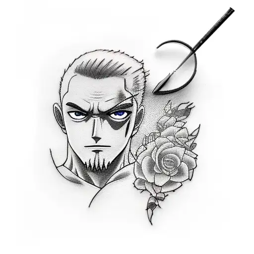 zoro tattoo design idea