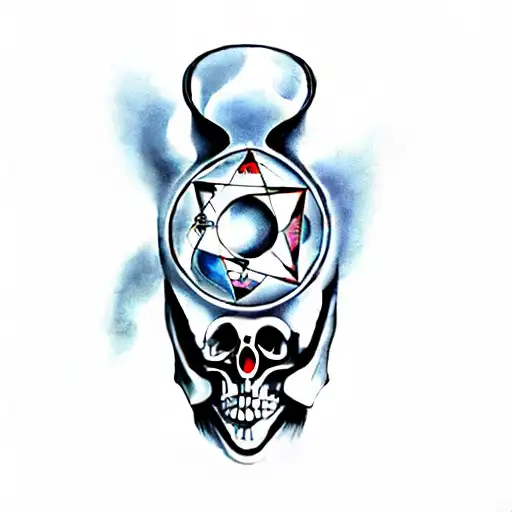 a symbol of occultism tattoo design idea