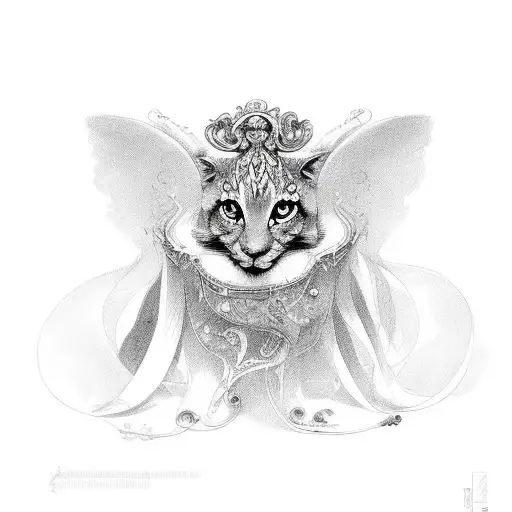 the name "Wanda" in the baroque writing tattoo design idea