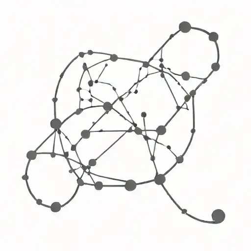 aquarius constellation barbedwire tattoo design idea