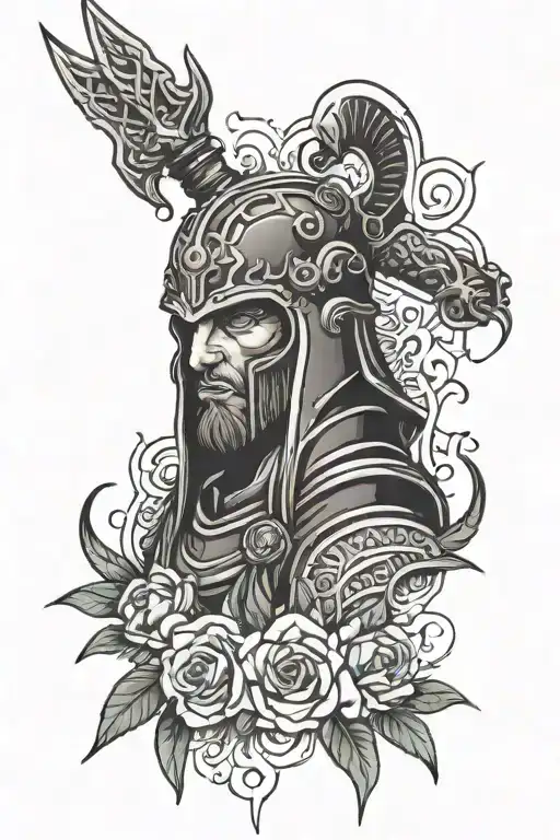 Ares tattoo design idea