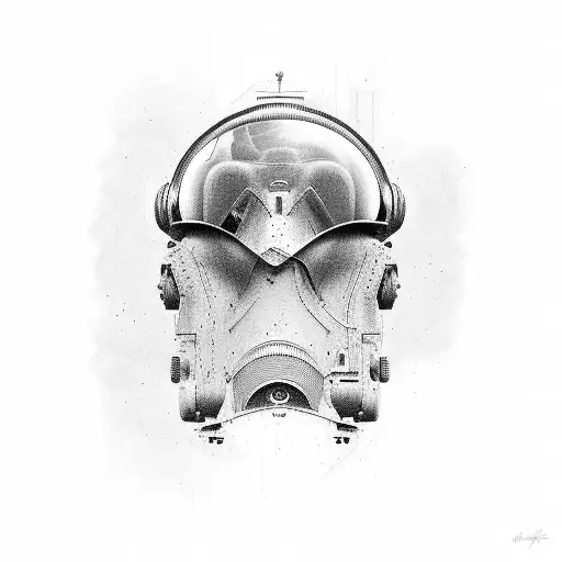 army jet top veiw half schematic half real life tattoo design idea