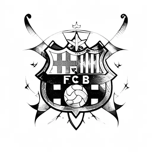 fc barcelona tattoo design idea