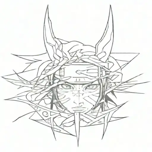 sasuke eyes tattoo design idea