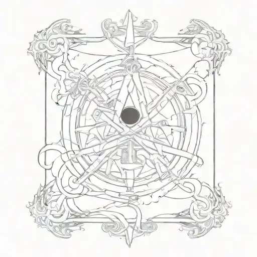 Norse Binding of the words The Impossible Dream  tattoo design idea