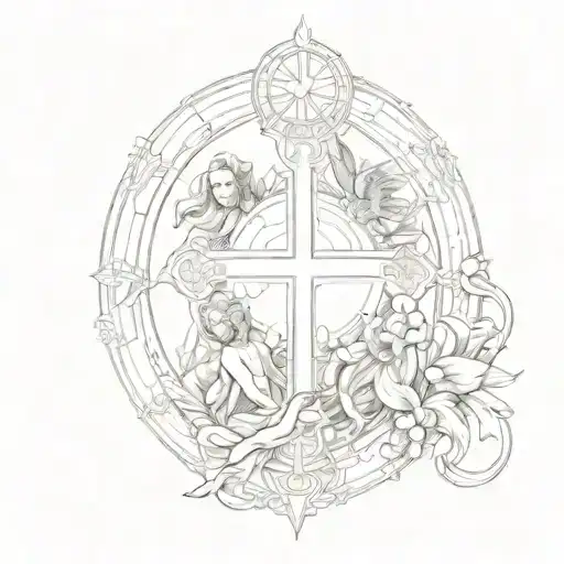 Holy Trinity  tattoo design idea