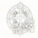 Holy Trinity  tattoo design idea
