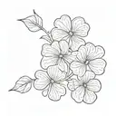 five leaf clover leaf tattoo design idea