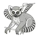 lemur tattoo design idea