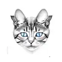 schroedinger cat inside The box tattoo design idea
