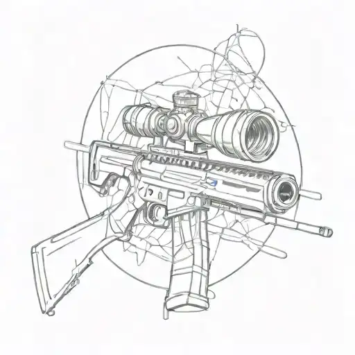SNIPER  name  tattoo design idea