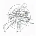 SNIPER  name  tattoo design idea