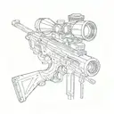 SNIPER  name  tattoo design idea