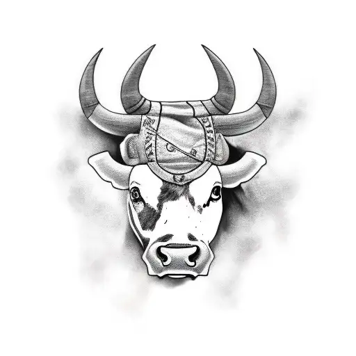 bull fighter holding irish flag tattoo design idea