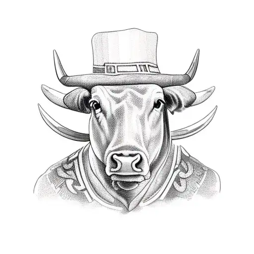 Bull and bull fighter holding irish flag tattoo design idea