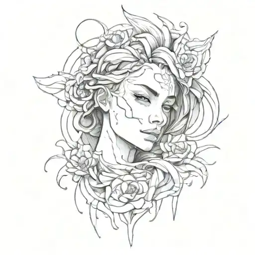 deep emotion expliosion tattoo design idea