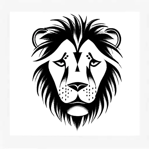 time clock and a lion with the date 8/1/23 tattoo design idea