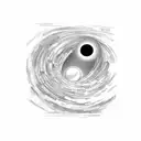 black hole tattoo design idea