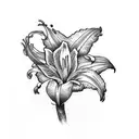 daylilies tattoo design idea