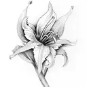 daylilies tattoo design idea