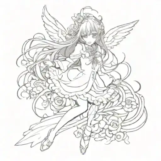 RIAS GREMORY FLYING tattoo design idea
