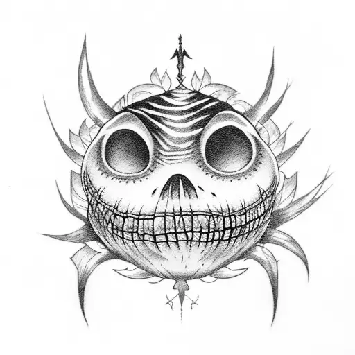 nightmare before Christmas  tattoo design idea
