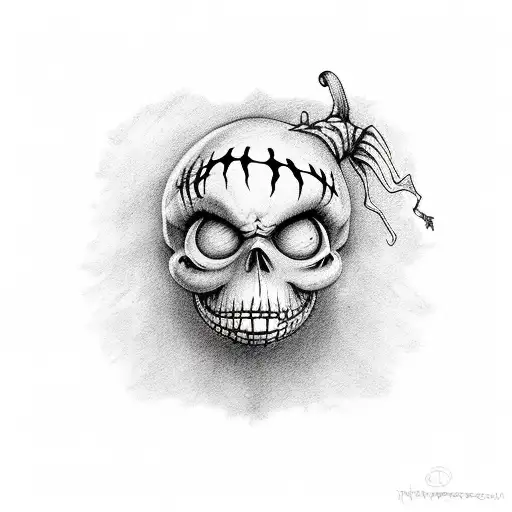 nightmare before Christmas  tattoo design idea
