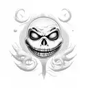 nightmare before Christmas  tattoo design idea