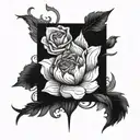 Blackout tattoo design idea