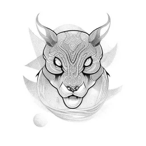 double m tattoo design idea