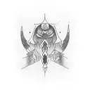 double m tattoo design idea