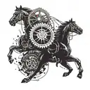 Video games (Red Dead Redemption 2, Gears or War) gym, self-improvement and letting go of the past tattoo design idea