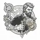 Video games (Red Dead Redemption 2, Gears or War) gym, self-improvement and letting go of the past tattoo design idea