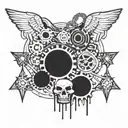Video games (Red Dead Redemption 2, Gears or War) gym, self-improvement and letting go of the past tattoo design idea