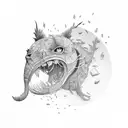 lifting from depressed and anxiety  tattoo design idea