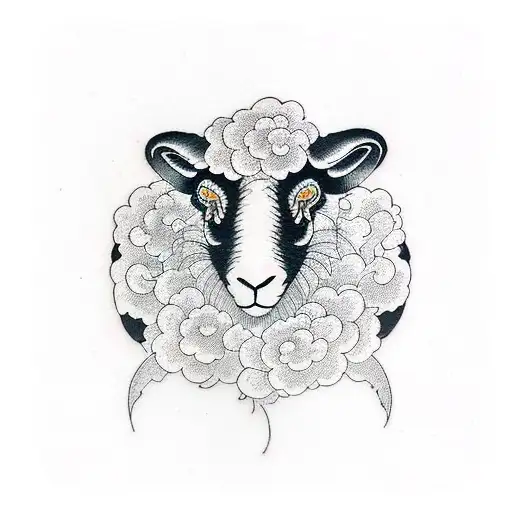 black sheep tattoo design idea