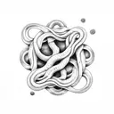 tentacle circle tattoo design idea