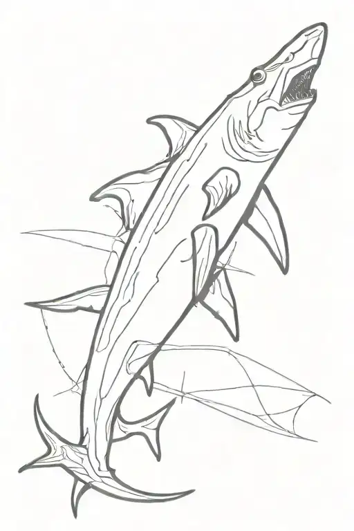 hammerhead shark tattoo design idea