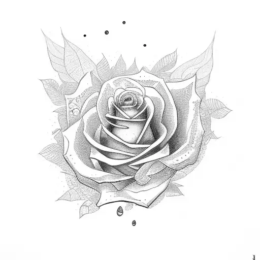 money rose tattoo drawings