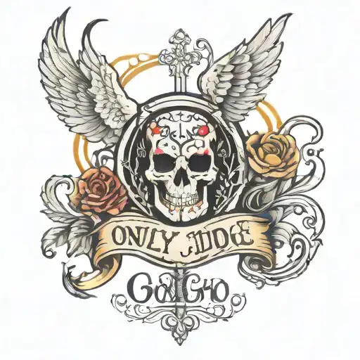 only god can judge me tattoo design idea