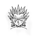 vegeta tattoo design idea