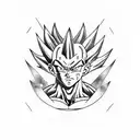vegeta tattoo design idea