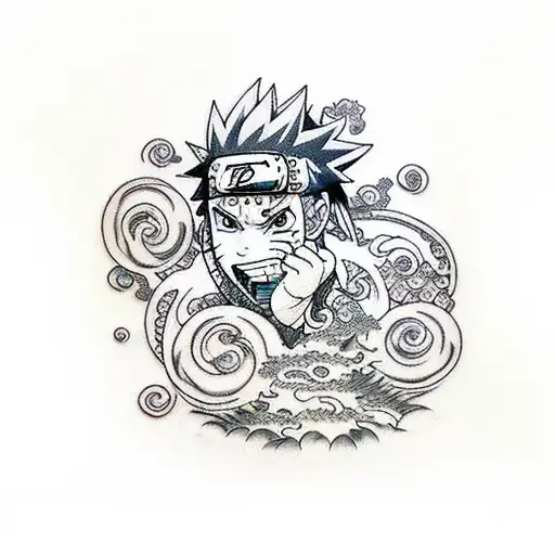 Japanese Shisui Uchiha From The Manga naruto Tattoo Idea - BlackInk  AI