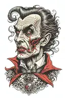 dracula tattoo design idea