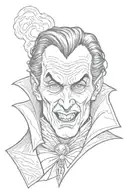 dracula tattoo design idea