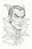 dracula tattoo design idea